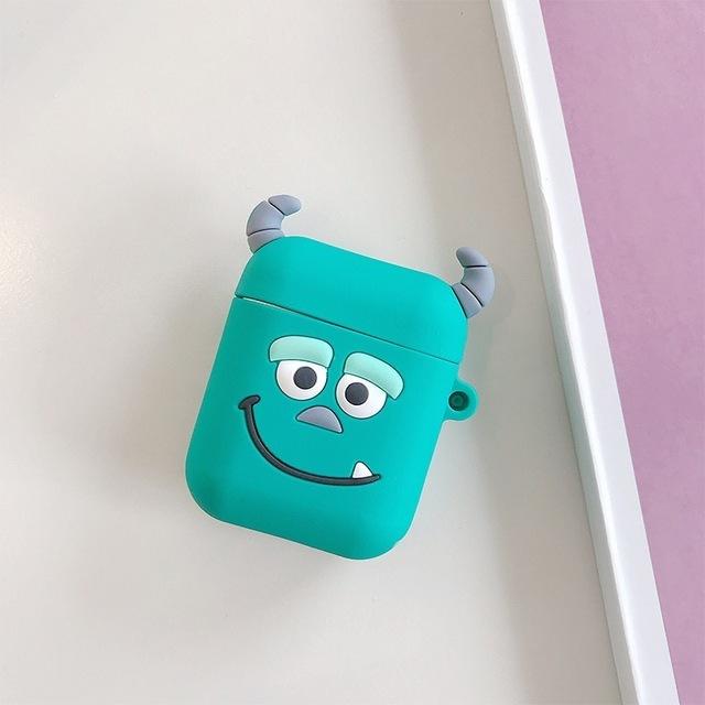 Cartoon Character Shock-Resistant Silicone Apple Airpods Case