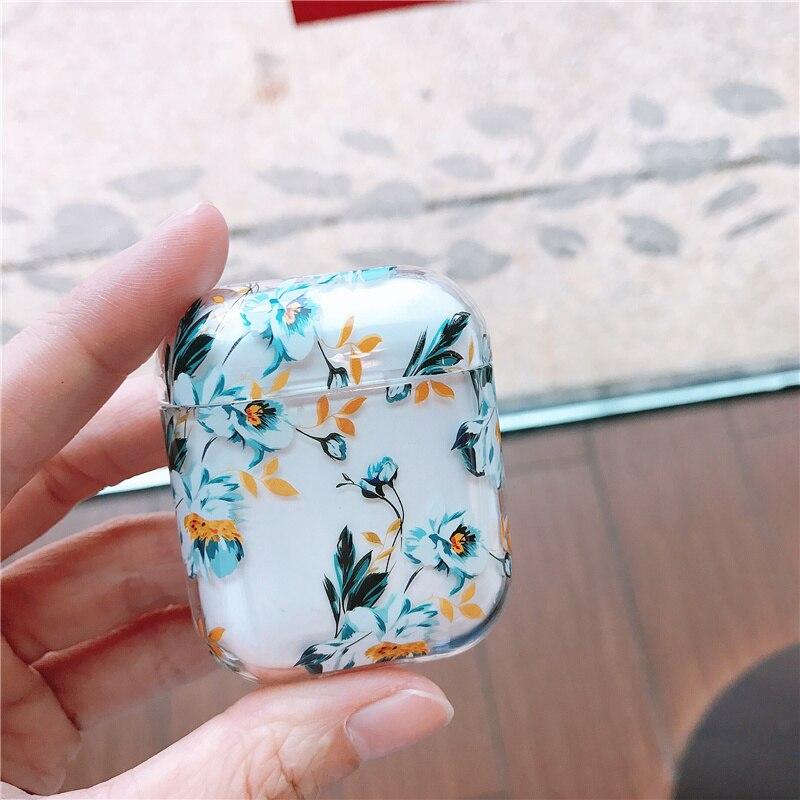 Watercolor Floral Shock Resistant Airpods Case Apple