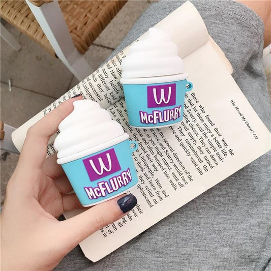 3D Cute Ice Cream Shock-Resistant Airpods Case Apple