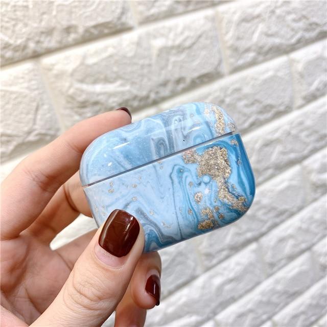 Luxury Marble Shock-Resistant Case for Apple Airpods