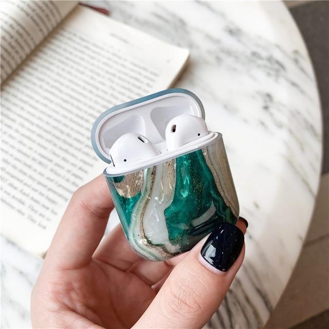 Luxury Marble Shock-Resistant Case for Apple Airpods