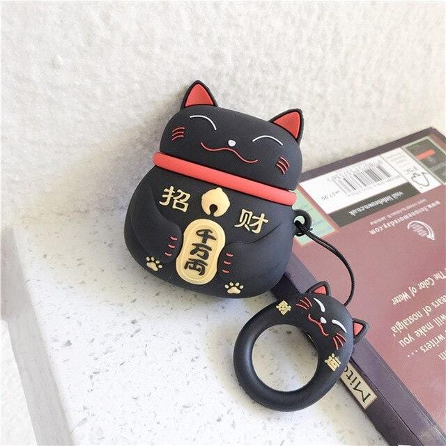 Lucky Cat Shock-Resistant Airpods Case Apple