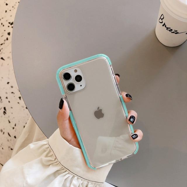 Shockproof Candy Color TPU iPhone Case Apple