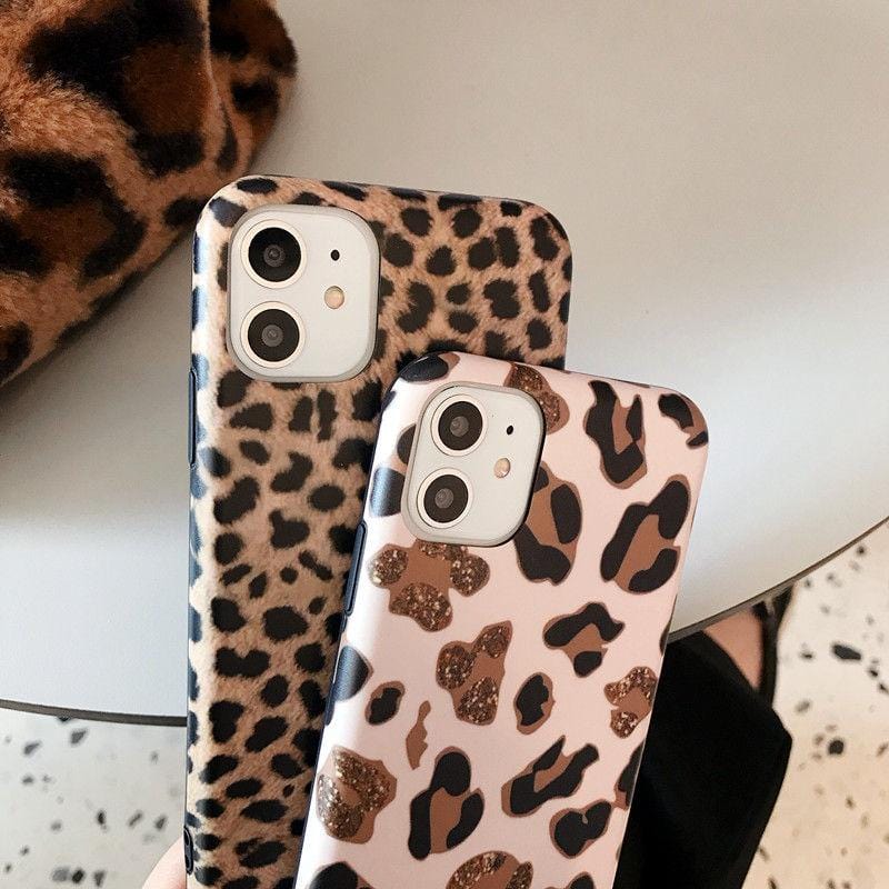 Leopard Print Durable Lanyard iPhone Case