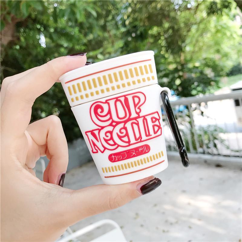 3D Cup Instant Noodles Shock-Resistant Airpods Case Apple
