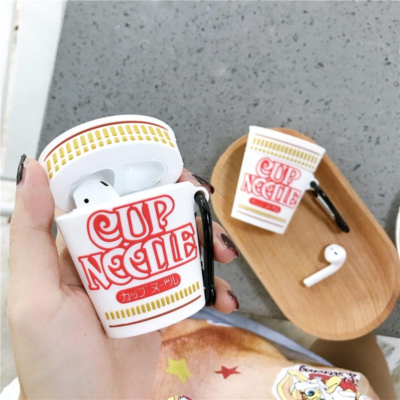 3D Cup Instant Noodles Shock-Resistant Airpods Case Apple