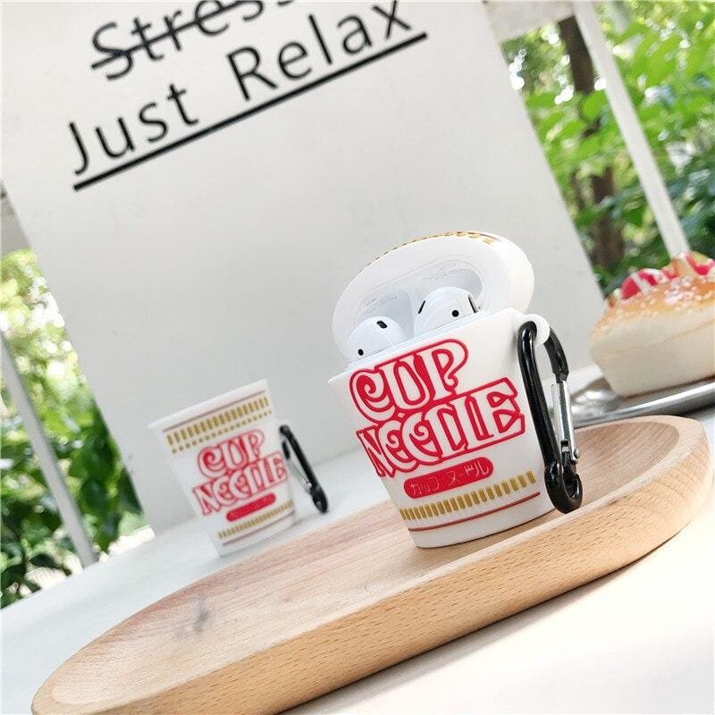 3D Cup Instant Noodles Shock-Resistant Airpods Case Apple