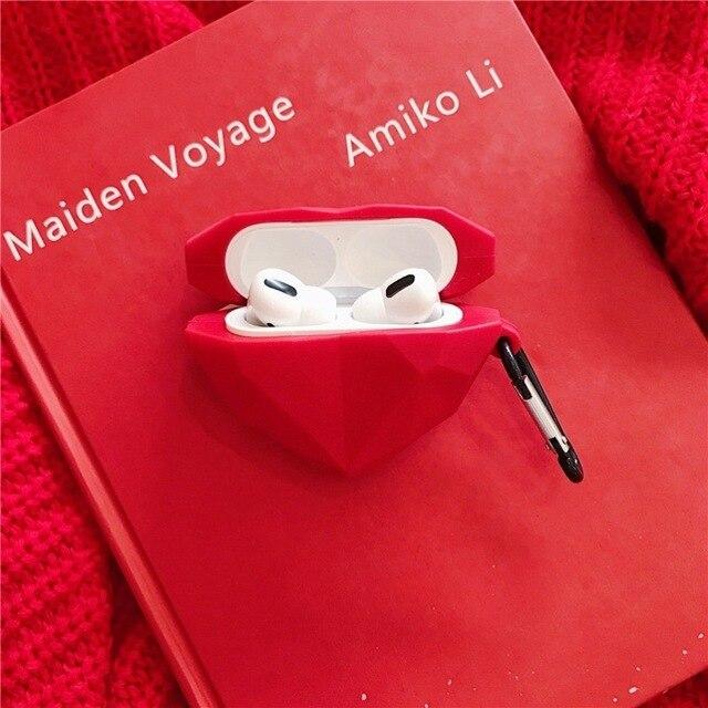 Cute Heart Love Shock-Resistant Silicone Airpods Pro Case Apple