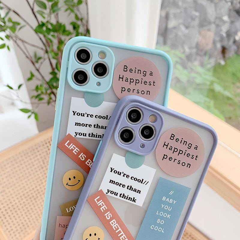 Cute Label Words Full Body Protective iPhone Case Apple
