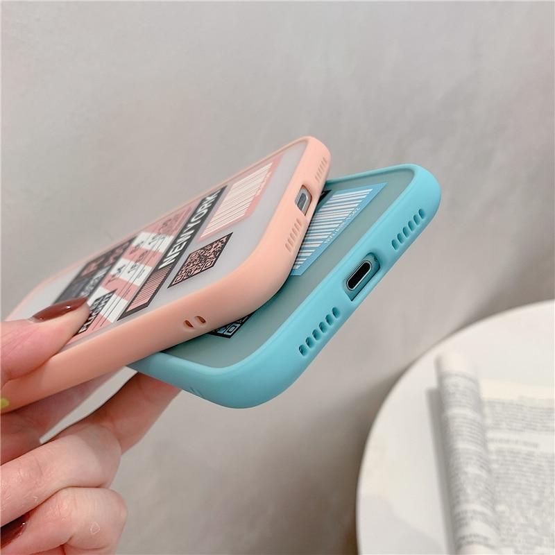 Shockproof Travel Label TPU iPhone Case Apple