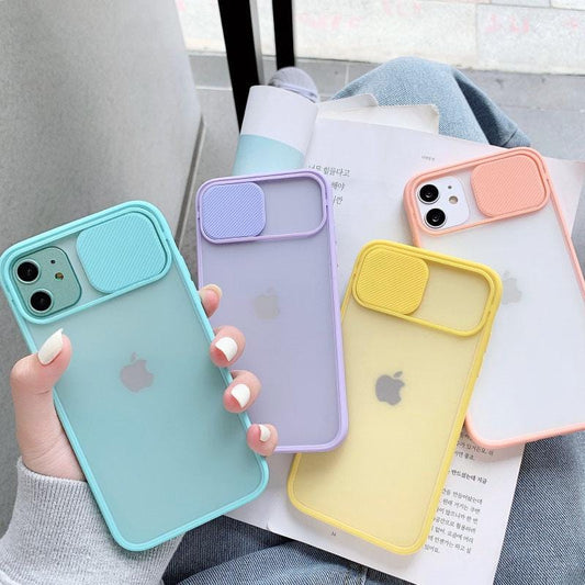 Camera Lens Protection Matte Silicone iPhone Case