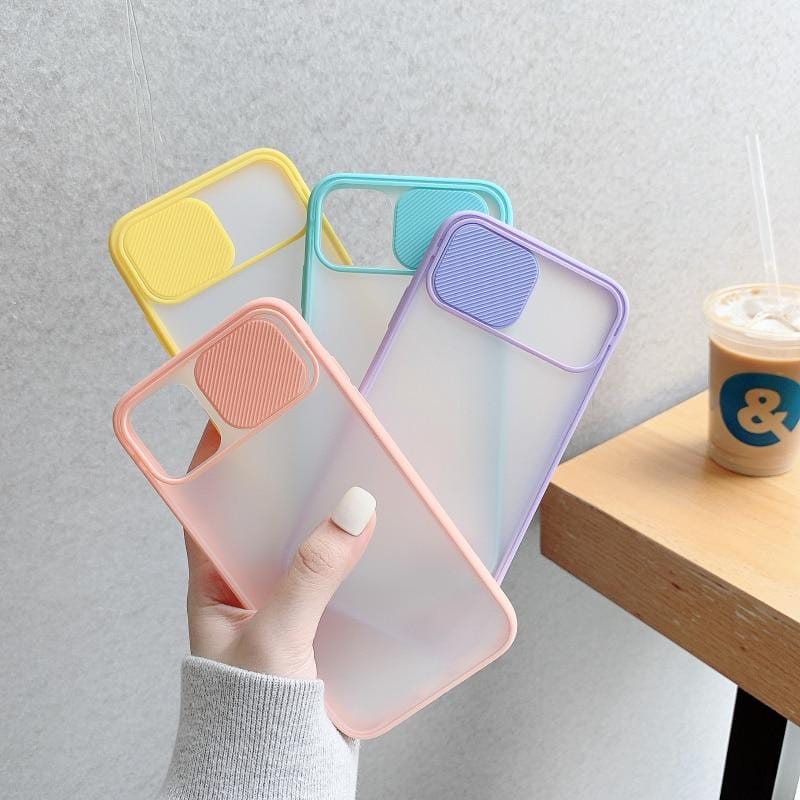 Camera Lens Protection Matte Silicone iPhone Case