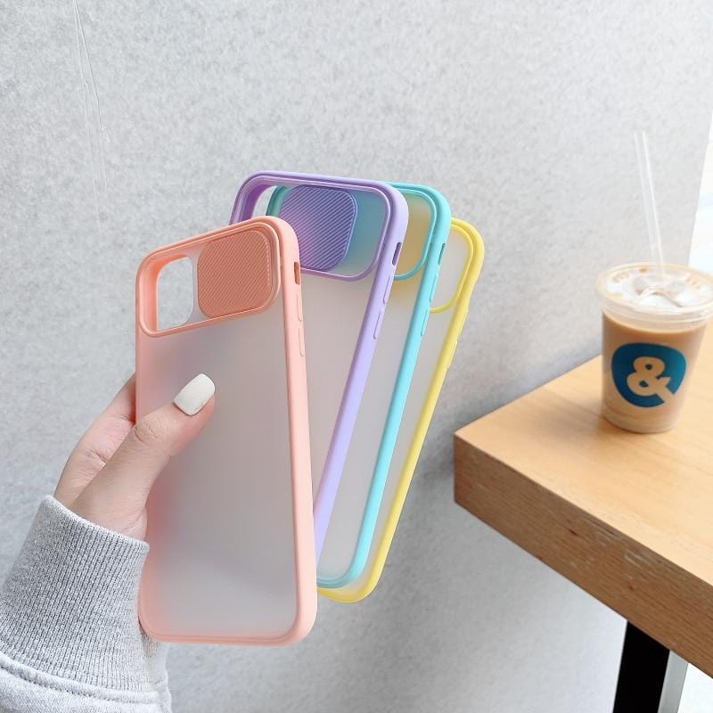 Camera Lens Protection Matte Silicone iPhone Case
