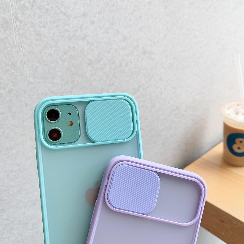 Camera Lens Protection Matte Silicone iPhone Case