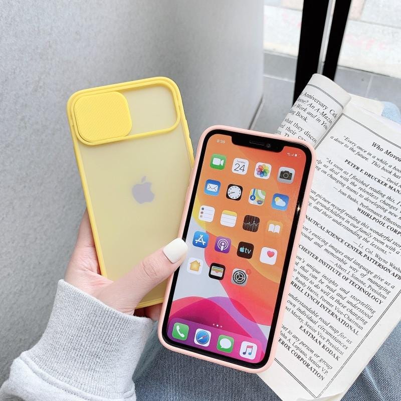 Camera Lens Protection Matte Silicone iPhone Case