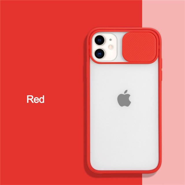 Camera Lens Protection Matte Silicone iPhone Case