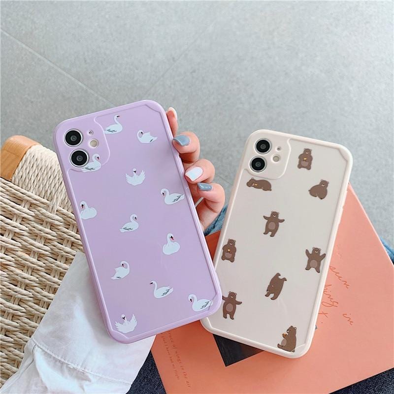 Cute Cartoon Animals Protective iPhone Case