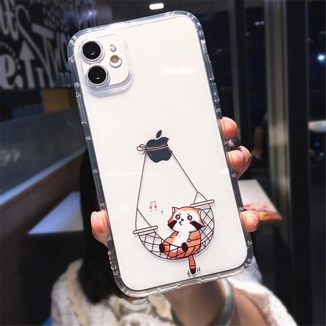 Cute Cat Painting Full Body Protective iPhone Case