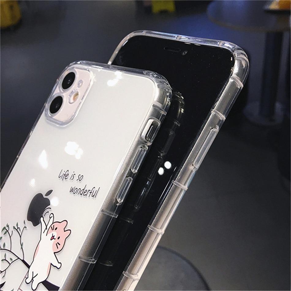 Cute Cat Painting Full Body Protective iPhone Case