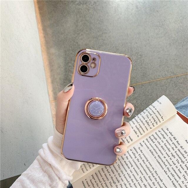 Ring Grip Holder Full Body Protective iPhone Case Apple