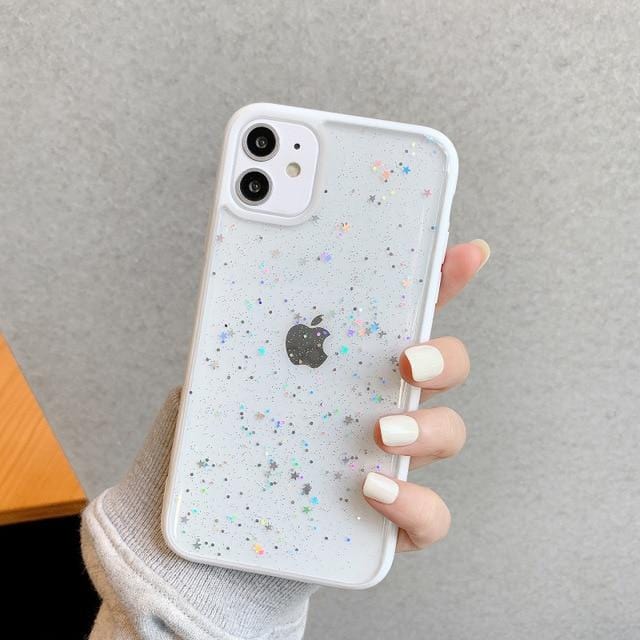 Glitter Star Sequins Soft Silicone iPhone Case