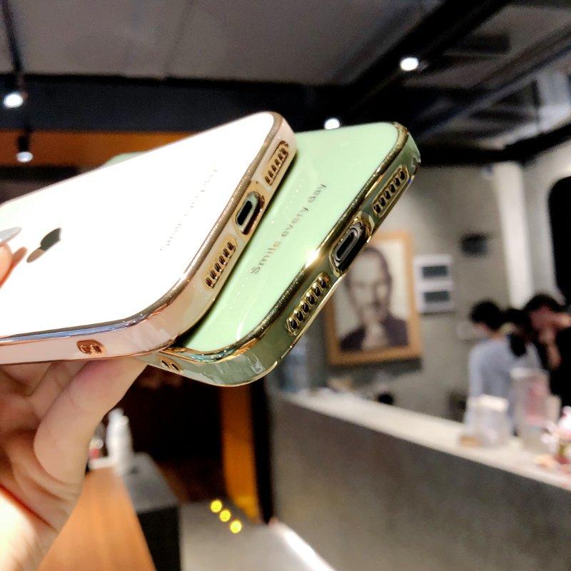 Protective Electroplated Love Heart iPhone Case Full Body Cover Apple