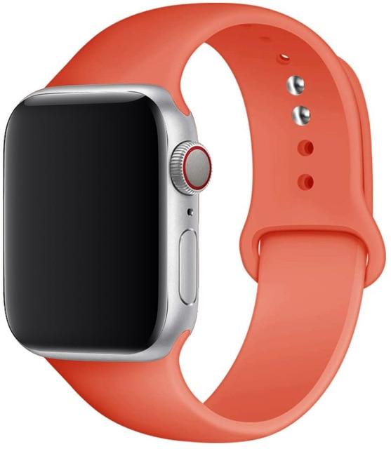 Silicone Strap Apple Watch Bands Compatible with Series 1-6 and SE