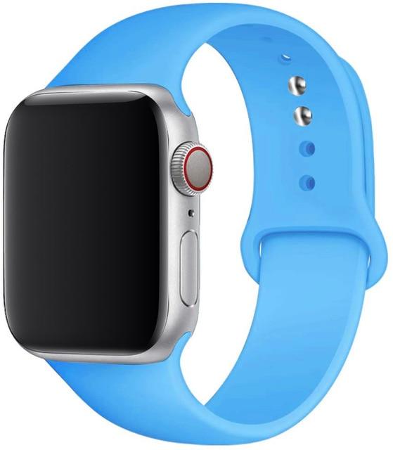 Silicone Strap Apple Watch Bands Compatible with Series 1-6 and SE