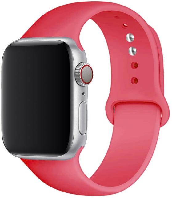 Silicone Strap Apple Watch Bands Compatible with Series 1-6 and SE