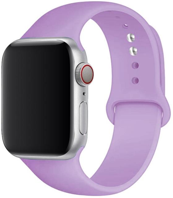 Silicone Strap Apple Watch Bands Compatible with Series 1-6 and SE