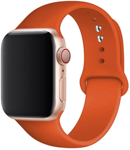 Silicone Strap Apple Watch Bands Compatible with Series 1-6 and SE
