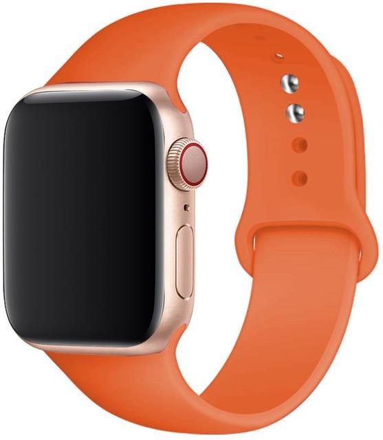 Silicone Strap Apple Watch Bands Compatible with Series 1-6 and SE