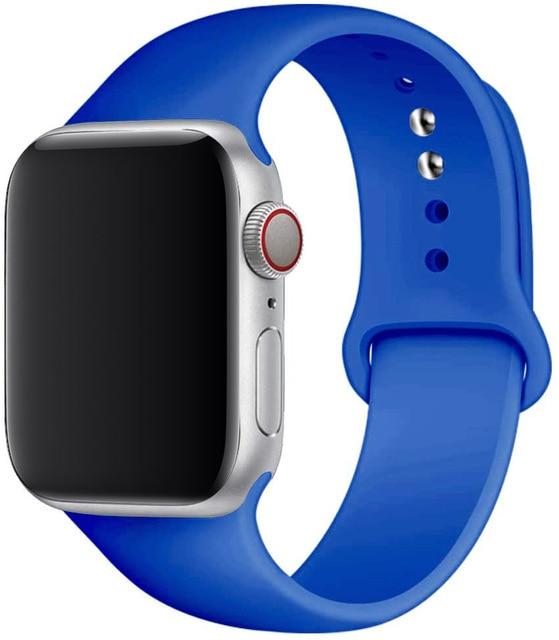 Silicone Strap Apple Watch Bands Compatible with Series 1-6 and SE
