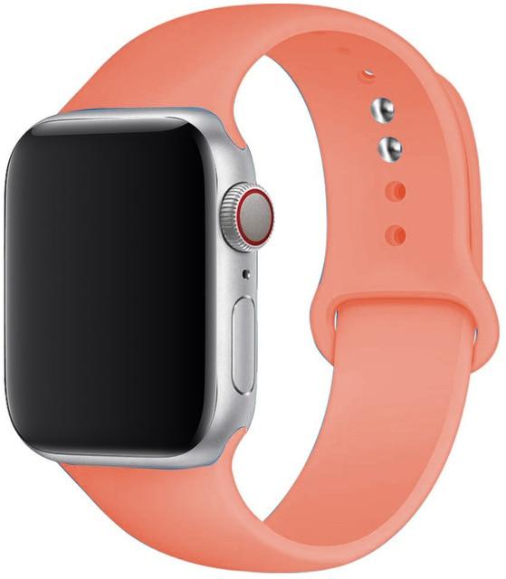 Silicone Strap Apple Watch Bands Compatible with Series 1-6 and SE