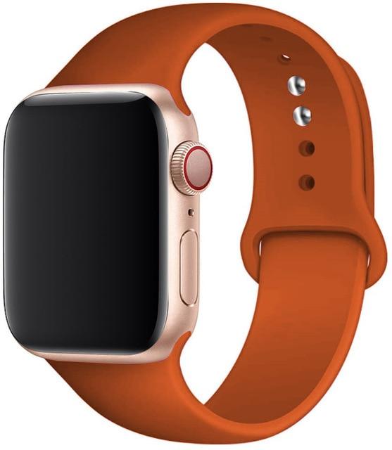 Silicone Strap Apple Watch Bands Compatible with Series 1-6 and SE