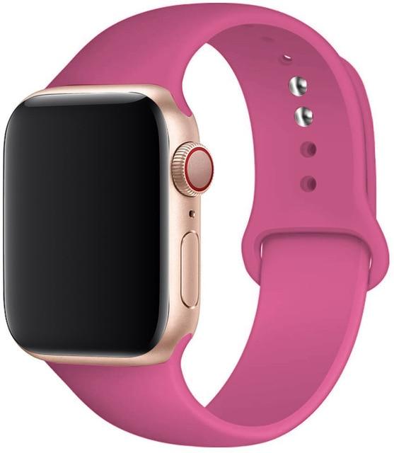 Silicone Strap Apple Watch Bands Compatible with Series 1-6 and SE