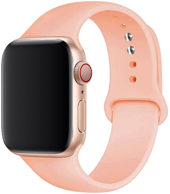 Silicone Strap Apple Watch Bands Compatible with Series 1-6 and SE