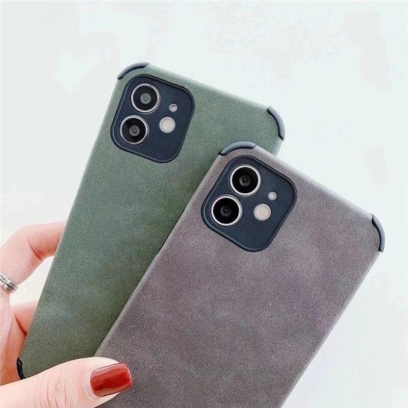 Suede Cloth iPhone Case Full Body Protective Phone Cover Apple