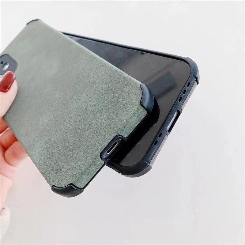 Suede Cloth iPhone Case Full Body Protective Phone Cover Apple