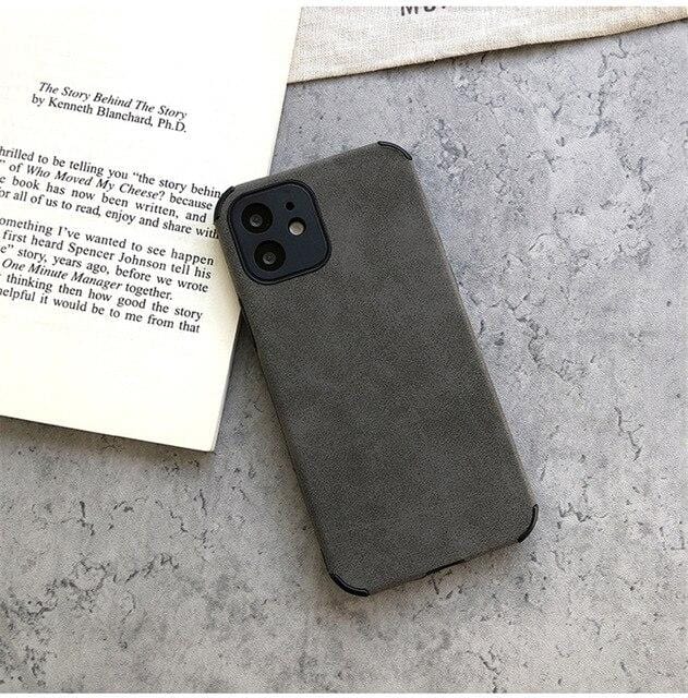 Suede Cloth iPhone Case Full Body Protective Phone Cover Apple