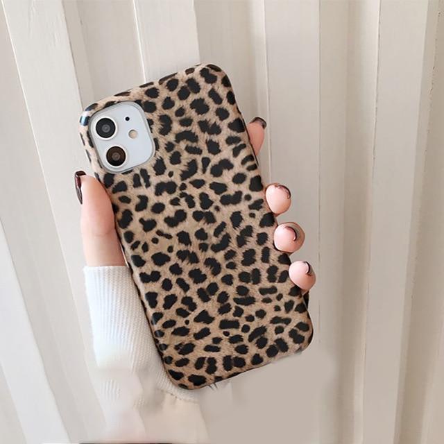 Leopard Print Durable Lanyard iPhone Case