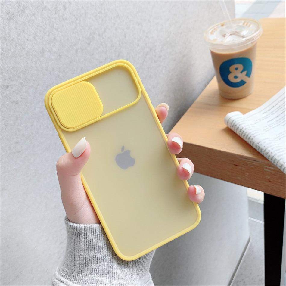 Camera Lens Protection Matte Silicone iPhone Case