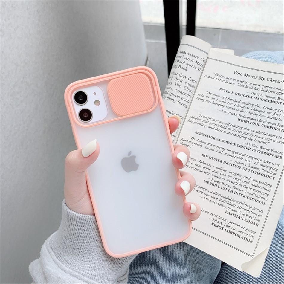 Camera Lens Protection Matte Silicone iPhone Case