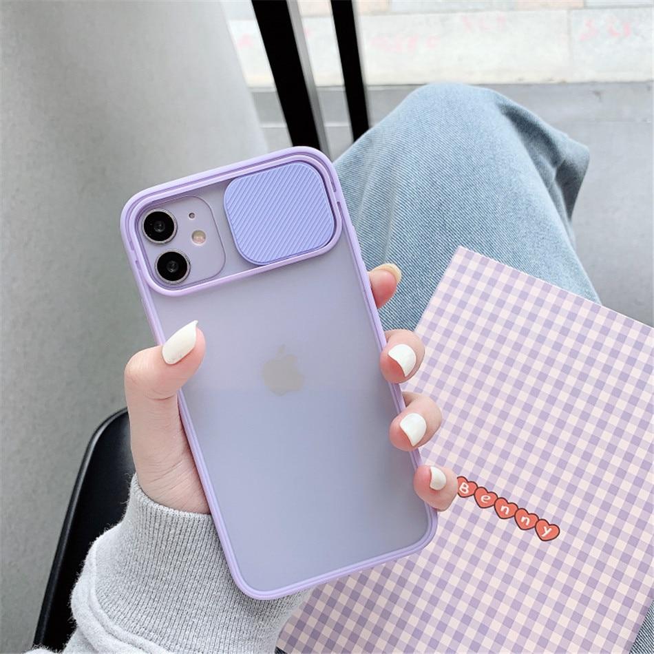Camera Lens Protection Matte Silicone iPhone Case