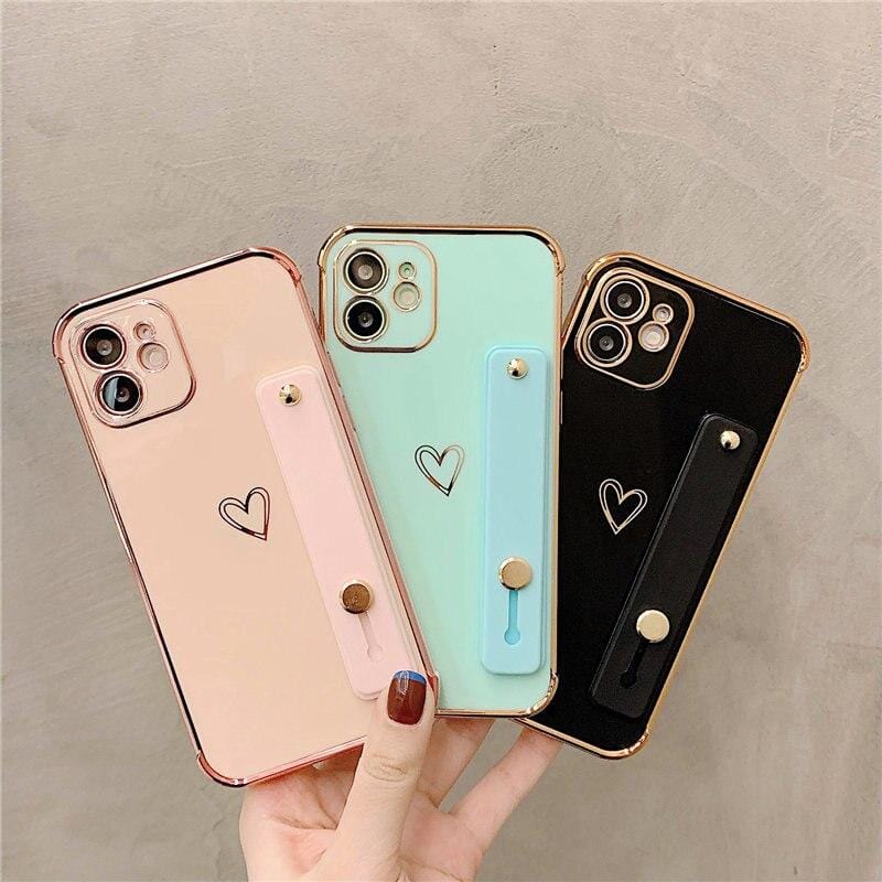Wrist Strap Electroplated Bumper iPhone Case Apple