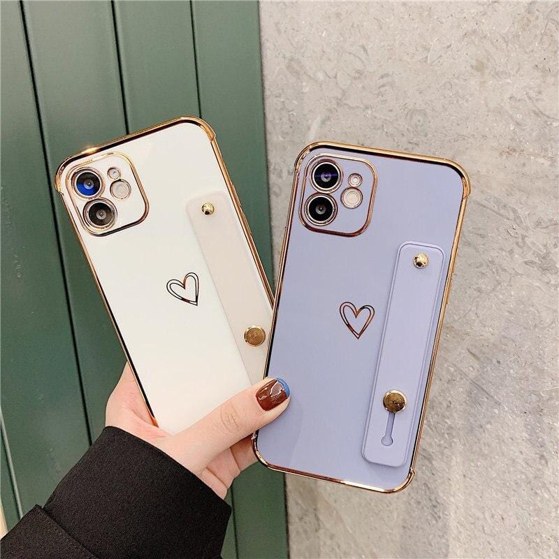 Wrist Strap Electroplated Bumper iPhone Case Apple