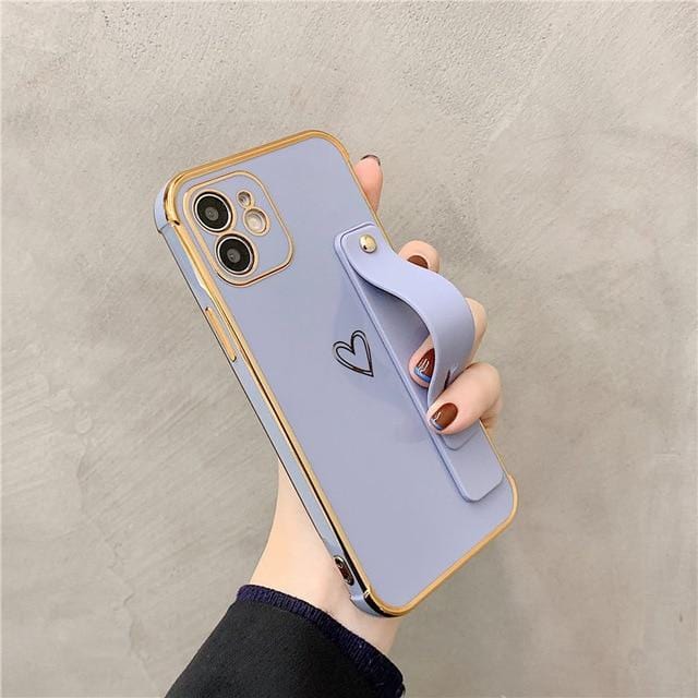 Wrist Strap Electroplated Bumper iPhone Case Apple