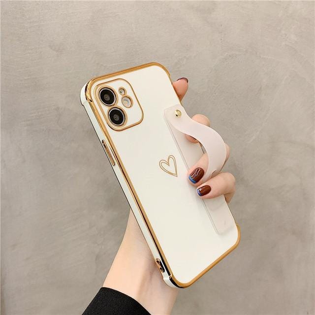 Wrist Strap Electroplated Bumper iPhone Case Apple