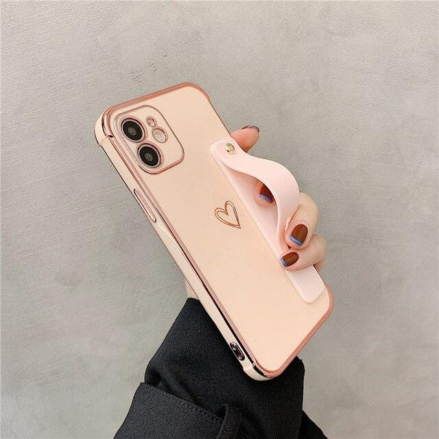 Wrist Strap Electroplated Bumper iPhone Case Apple