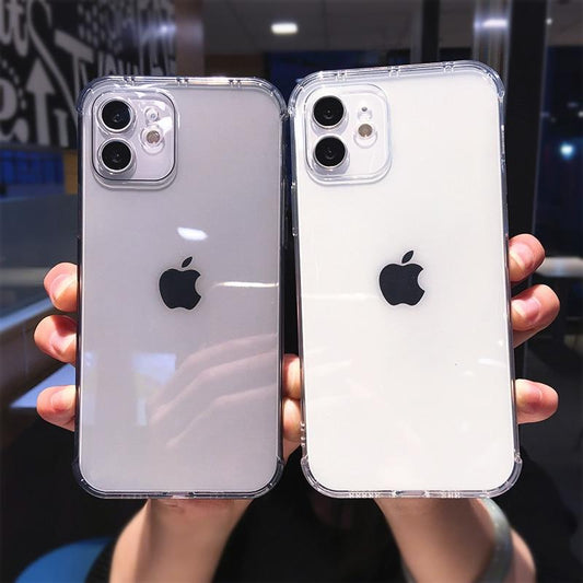 Transparent Camera Protection TPU iPhone Case